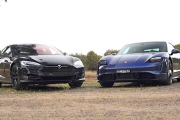 Tesla Model S P100D vs Porsche Taycan Turbo 2021 Comparison - Auto Finance Australia